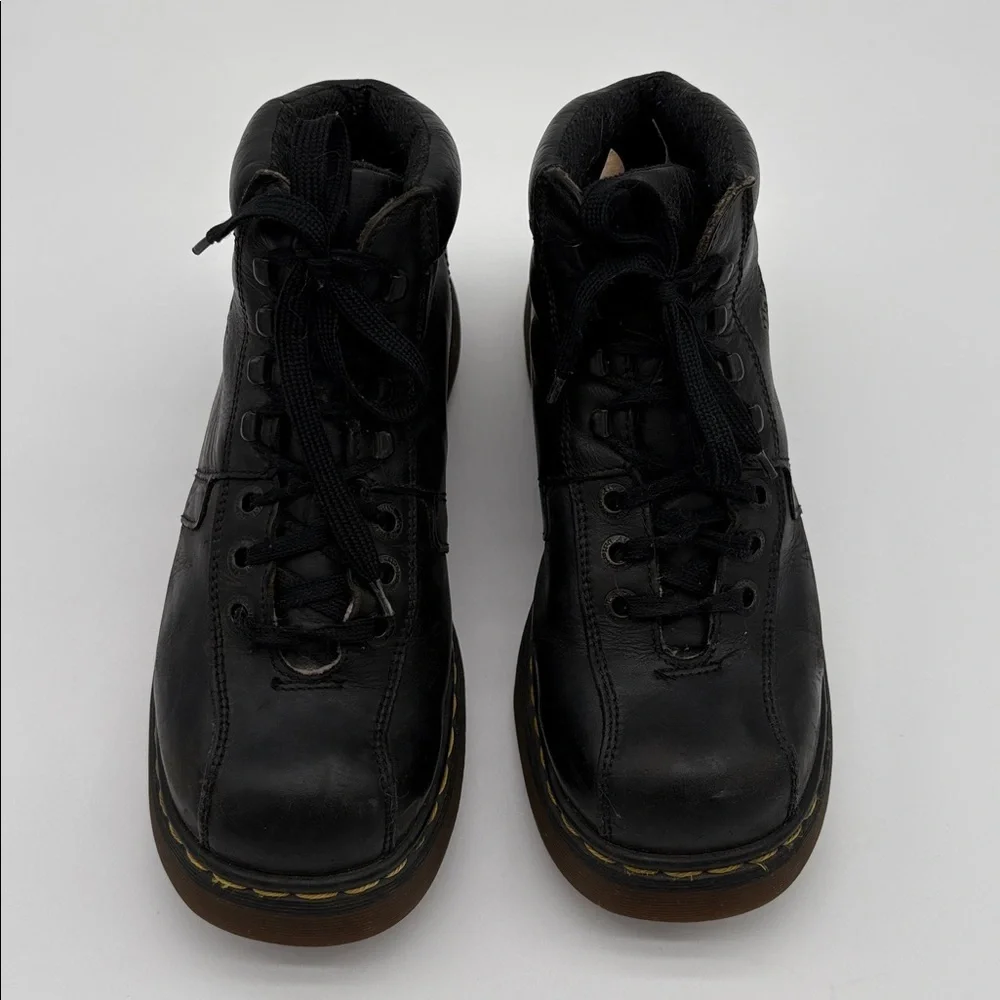 Vintage Y2K Dr. Martens Chunky Black Leather Boots 8346 Men Size 8 BLEMISH